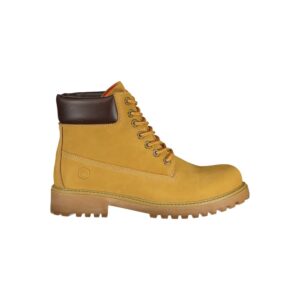 Yellow Leather Men Boot