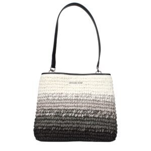 Black Raffia Shoulder Bag