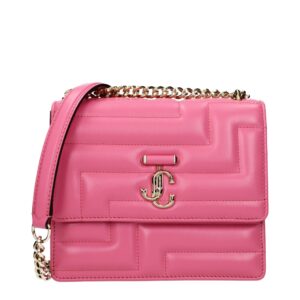 Pink Leather Shoulder Bag