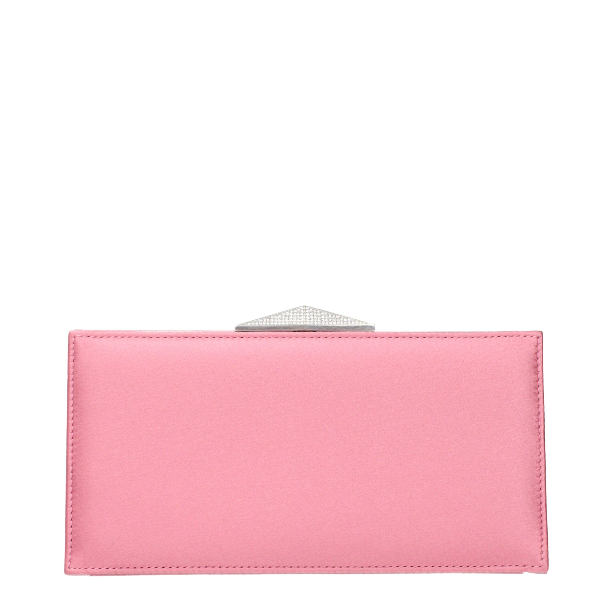 Jimmy Choo - Pink Satin Clutch Bag
