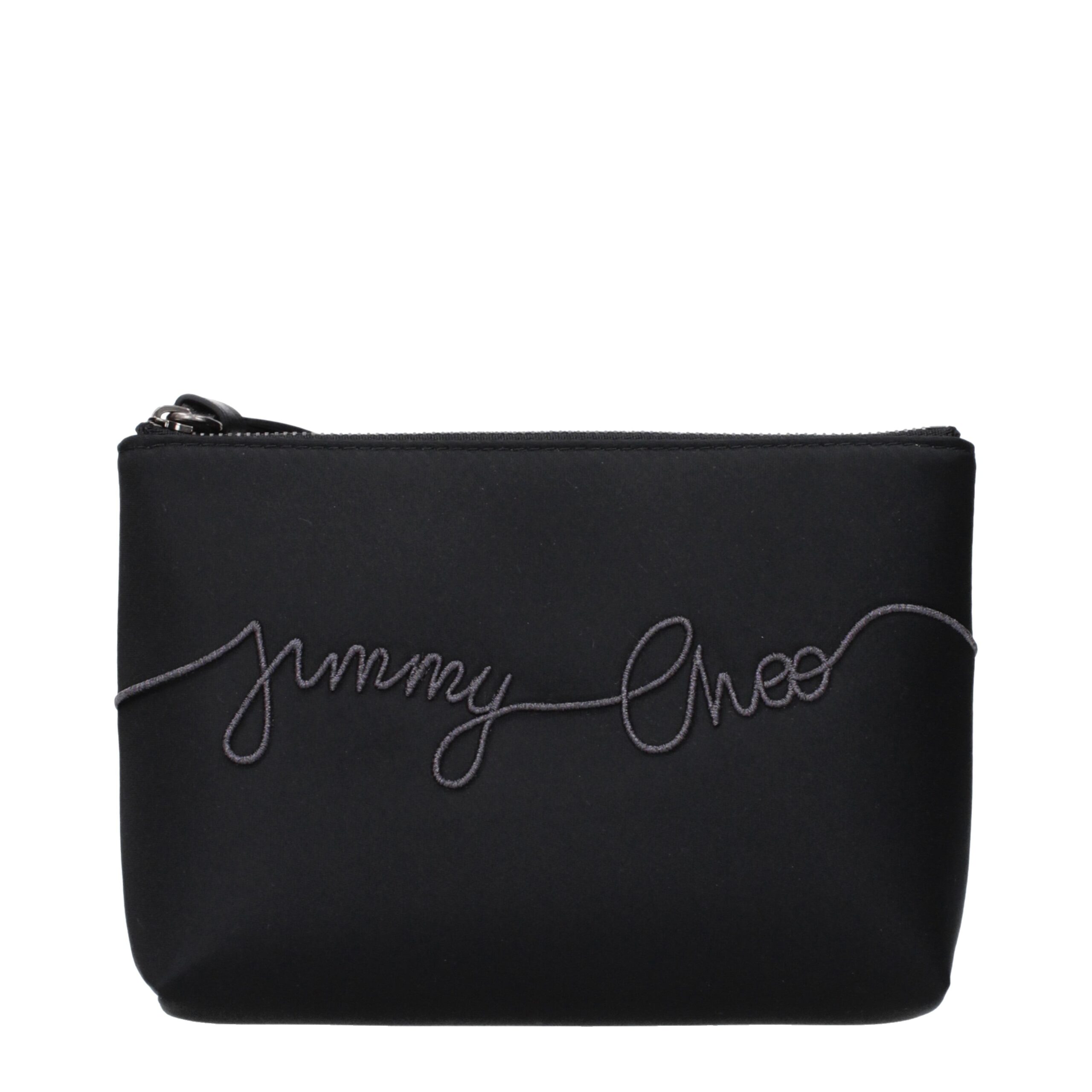 Jimmy Choo - Black Satin Clutch Bag