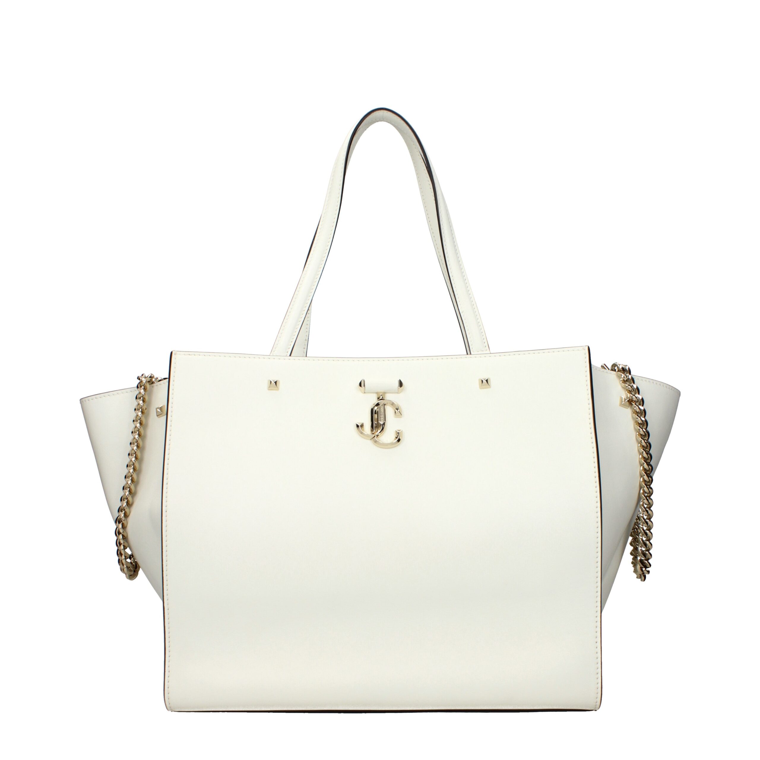 Jimmy Choo - White Leather Shoulder Bag