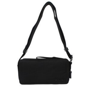 Black Fabric Crossbody Bag