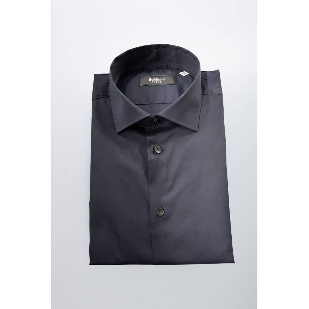 Baldinini Trend - Black Cotton Men’s Shirt