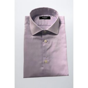 Purple Cotton Men Shirt