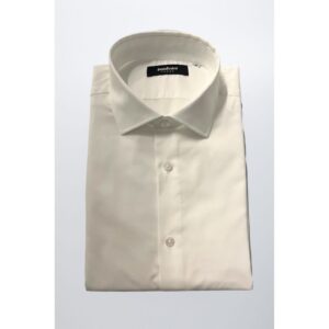 White Cotton Men Shirt