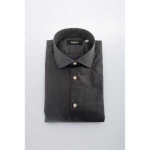 Gray Cotton Men Shirt
