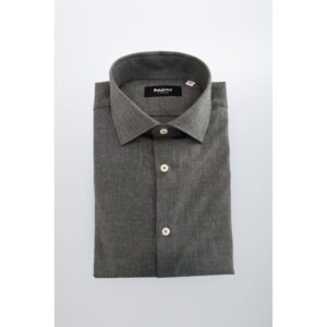 Gray Cotton Men's Shirt