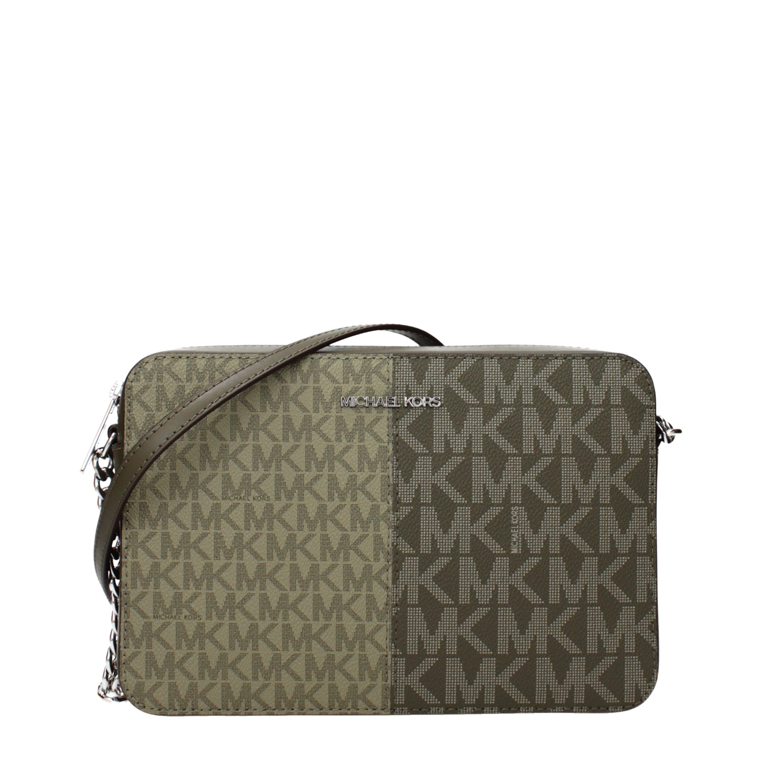 Michael Kors - Green Fabric Crossbody Bag