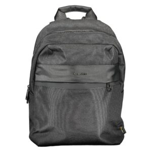 Nero Polyester Men Backpack