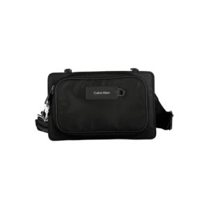 Black Polyester Men's Shoulder Bag