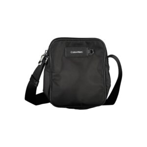 Black Polyester Men's Shoulder Bag