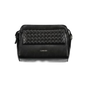 Black Polyester Women Shoulder Bag