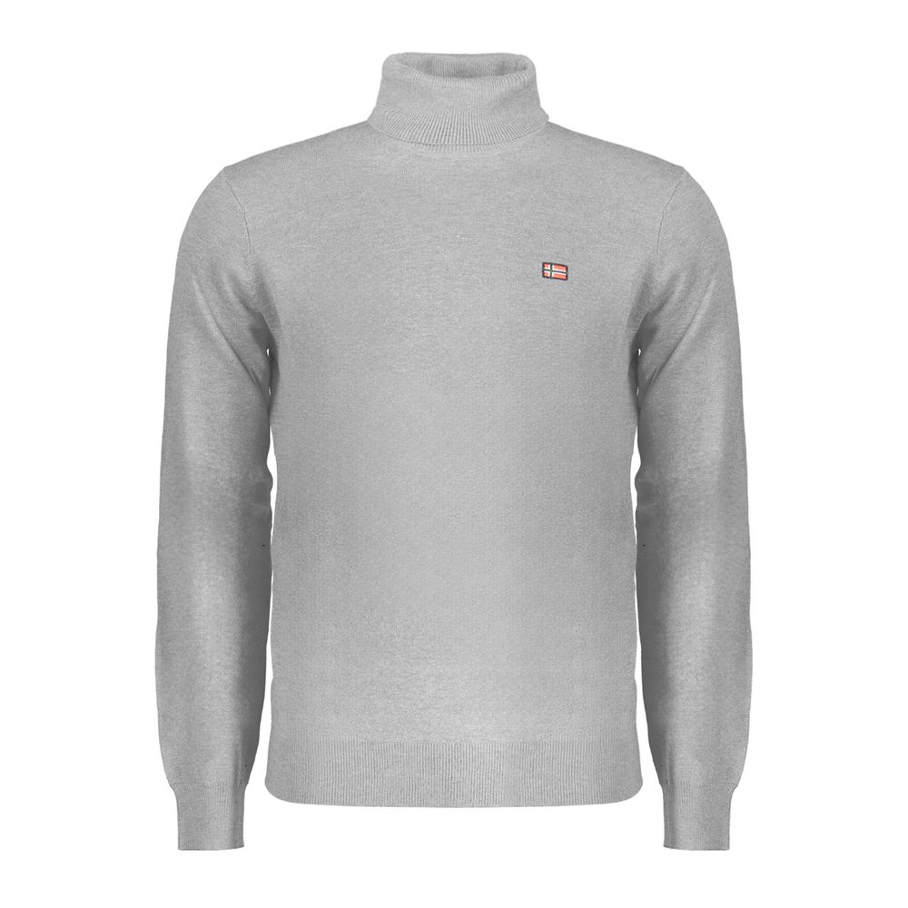 Norway 1963 - Grigio Poliammide Men’s Turtleneck Sweater