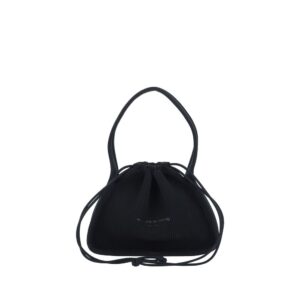 Black Polyester Shoulder Bag