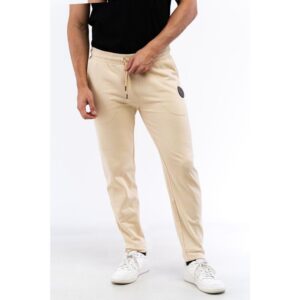 Beige Cotton Joggers (Workout Pants)
