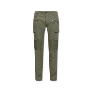 Bicolor Cotton Cargo Pants
