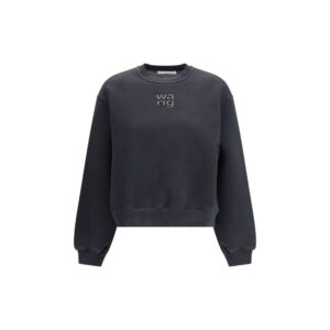 Black Cotton Sweatshirt