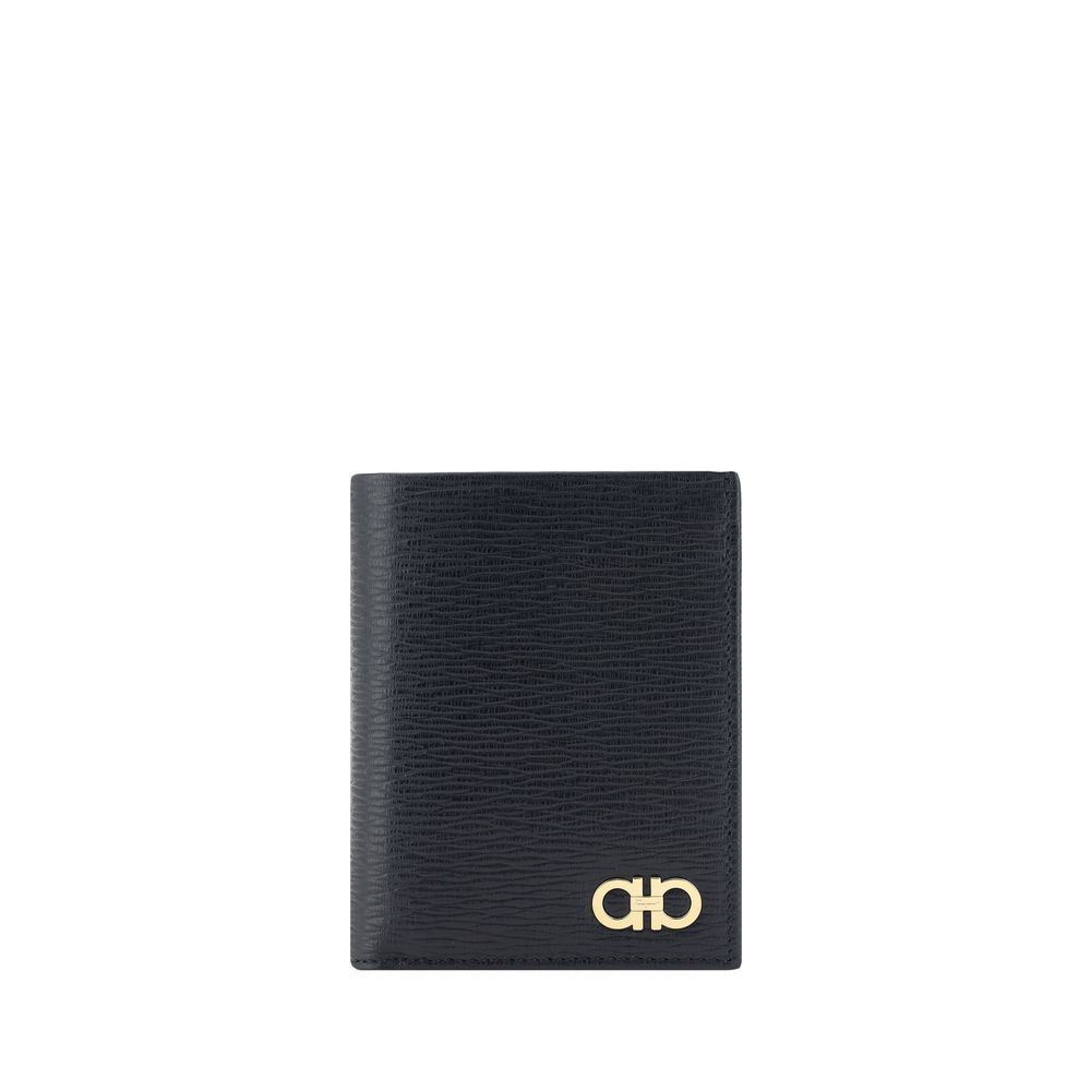 Ferragamo - Black Calf Leather Bos Taurus Wallet