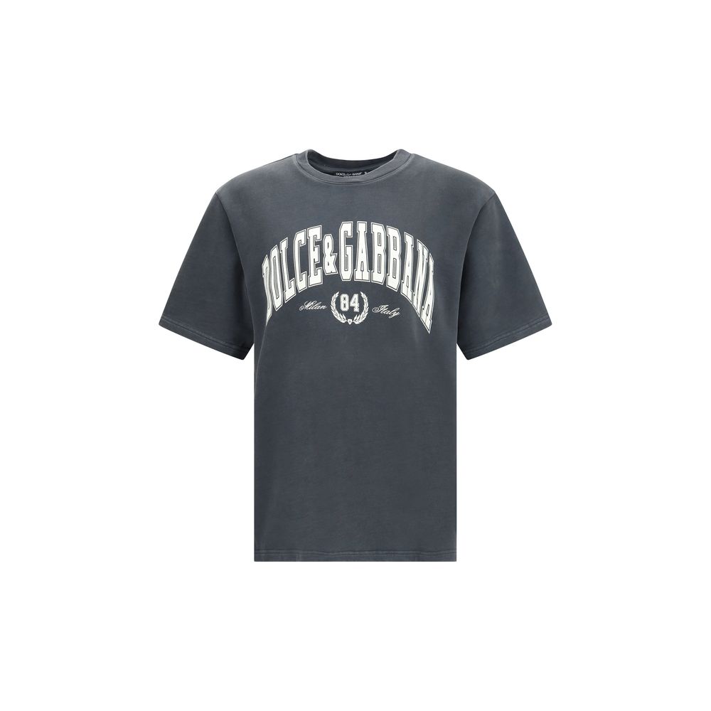 Dolce & Gabbana - Gray Cotton T-Shirt