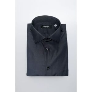 Black Cotton Men Shirt