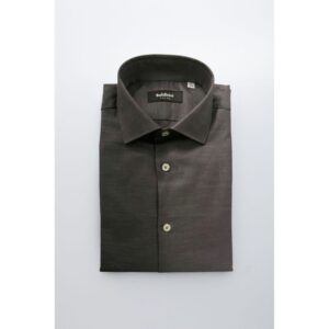Gray Cotton Men Shirt