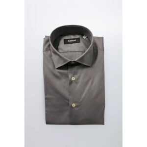 Gray Cotton Men Shirt