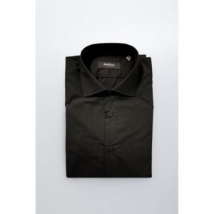 Black Cotton Men's Shirt