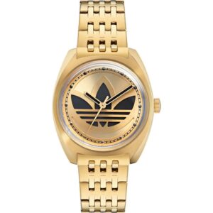 Gold Stainless Steel Dress Watch