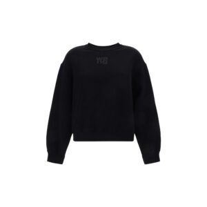 Black Cotton Sweatshirt
