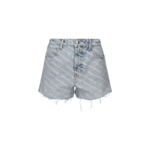 Blue Cotton Bermuda Shorts