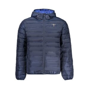 Blu Polyester Men's Jacket