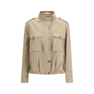 Beige Cotton Coat