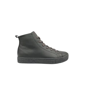 Grey Genuine Leather Men Sneaker