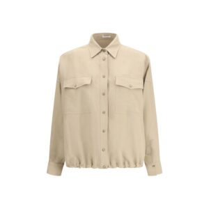 Beige Viscose Blouse
