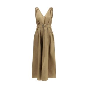 Beige Polyamide Casual Dress