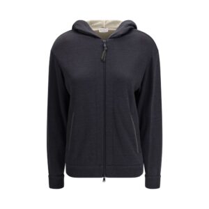 Gray Silk Sweatshirt