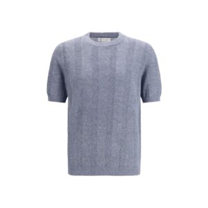 Blue Linen T-Shirt