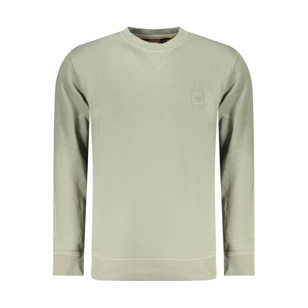 Hugo Boss - Verde Cotton Men Sweatshirt