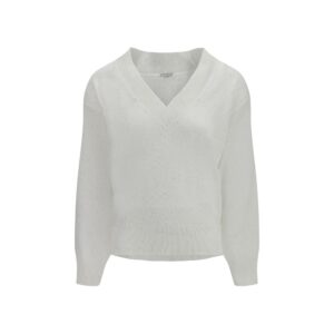 White Linen Sweatshirt