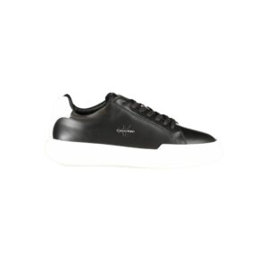 Black Leather Men Sneaker