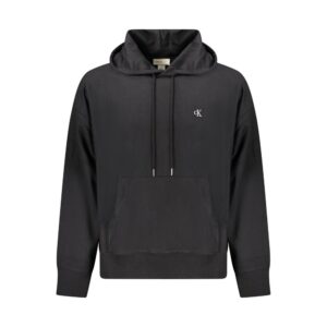 Black Cotton Men Sweatshirt