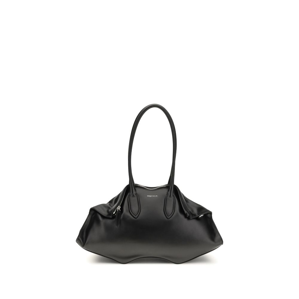 Alexander McQueen - Black Calf Leather Bos Taurus Shoulder Bag