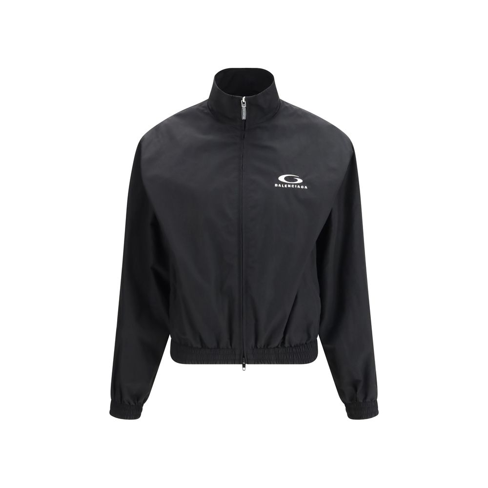 Balenciaga - Black Cotton Shell Jacket
