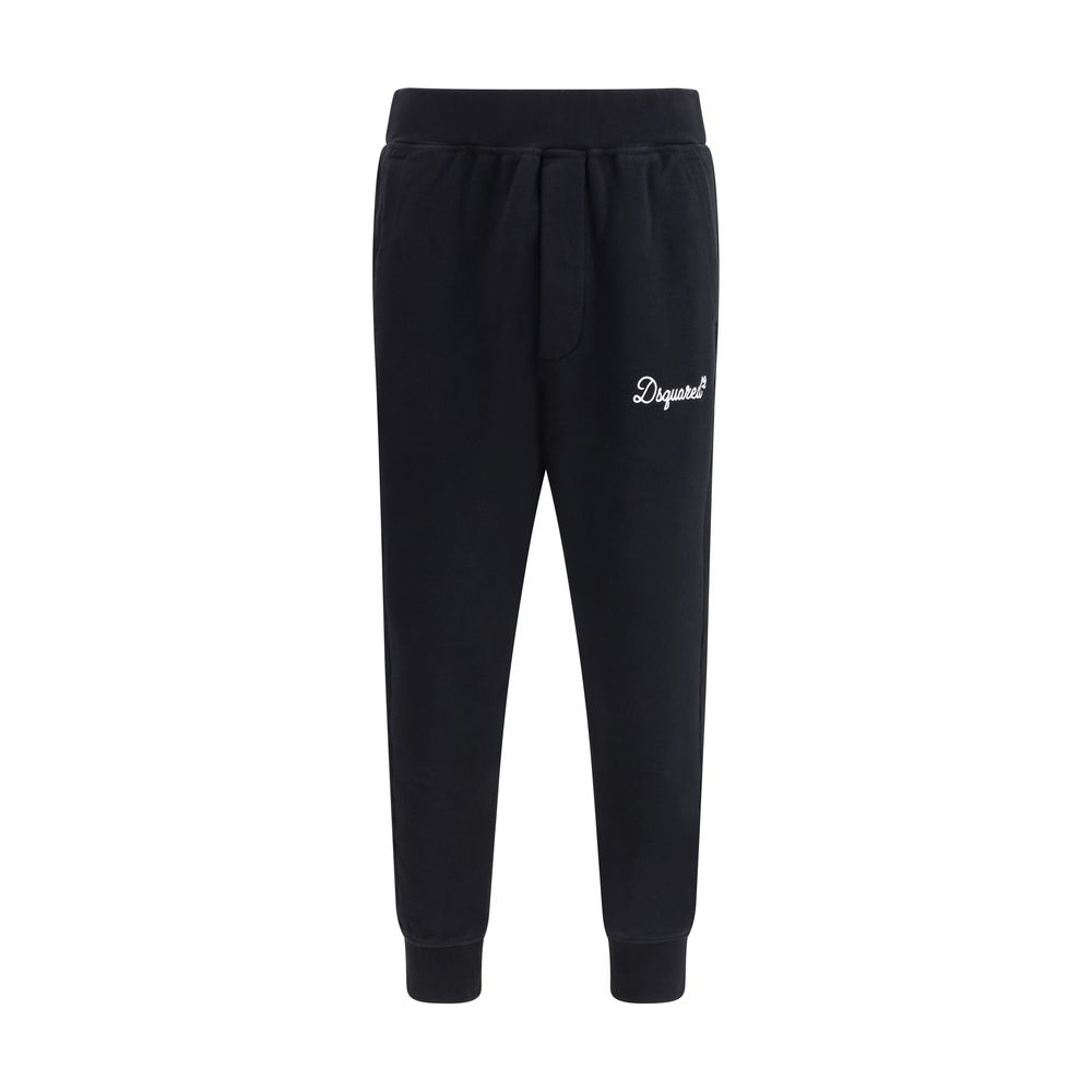 Dsquared² - Black Cotton Joggers (Workout Pants)