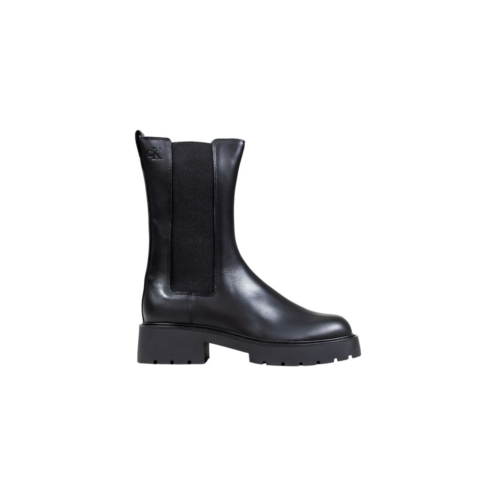 Calvin Klein Jeans - Black Leather Ankle Boots