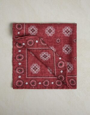 Bordeaux Silk Pocket Square