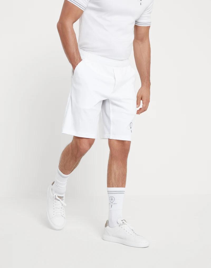 Brunello Cucinelli - White Cotton Shorts