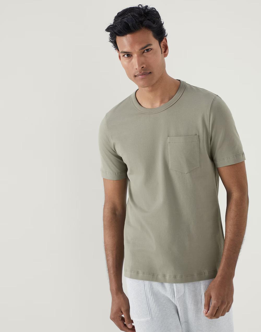 Brunello Cucinelli - Green Cotton T-Shirt