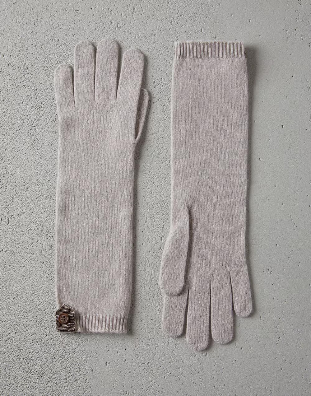 Brunello Cucinelli - Bicolor Cashmere Gloves